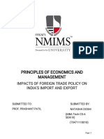 PRI NCI Plesofeconomi Csand Management: I Mpactsofforei Gntradepoli Cyon I NDI A' SI Mportandexport