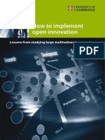 How To Implement Open Innovation: Lessons From Studying Large Multinational Companies