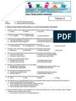 Soal Tematik Kelas 6 SD Tema 2 Subtema 2 Bekerja Sama Mencapai Tujuan Dan Kunci Jawaban (Ww.bimbelbrilian.com)