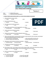 Soal Tematik Kelas 4 SD Tema 1 Subtema 2 Kebersamaan Dalam Keberagaman Dan Kunci Jawaban (Www.bimbelbrilian.com)