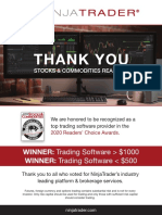 WINNER: Trading Software $1000 WINNER: Trading Software $500
