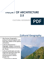 Theory of Architecture 2.5: Cultural Geography
