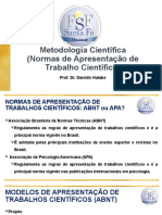 AULA 03 - Normas de Apresentação de Trabalhos Científicos (1 AULA)