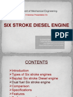 Six Stroke Diesel Engine: Department of Mechanical Engineering