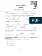 Fisa Exercitii Rel Viete CL 9a