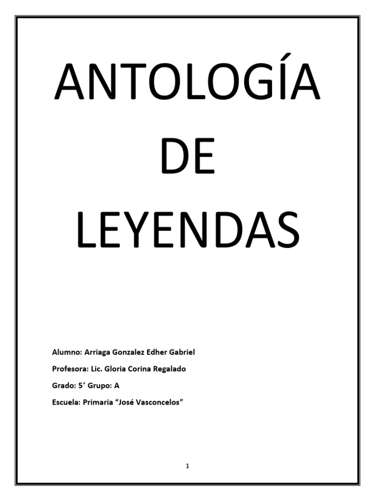 Antología de Leyendas | PDF | Brujería | México