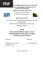 Republique Algerienne Democratique Et Populaire Ministere de L'Enseignement Superieur Et de La Recherche Scientifique Universite Saad Dahlab de Blida