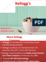 Kellogg's: Submitted by - Shubham Saxena