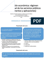 Servicios públicos constitución económica