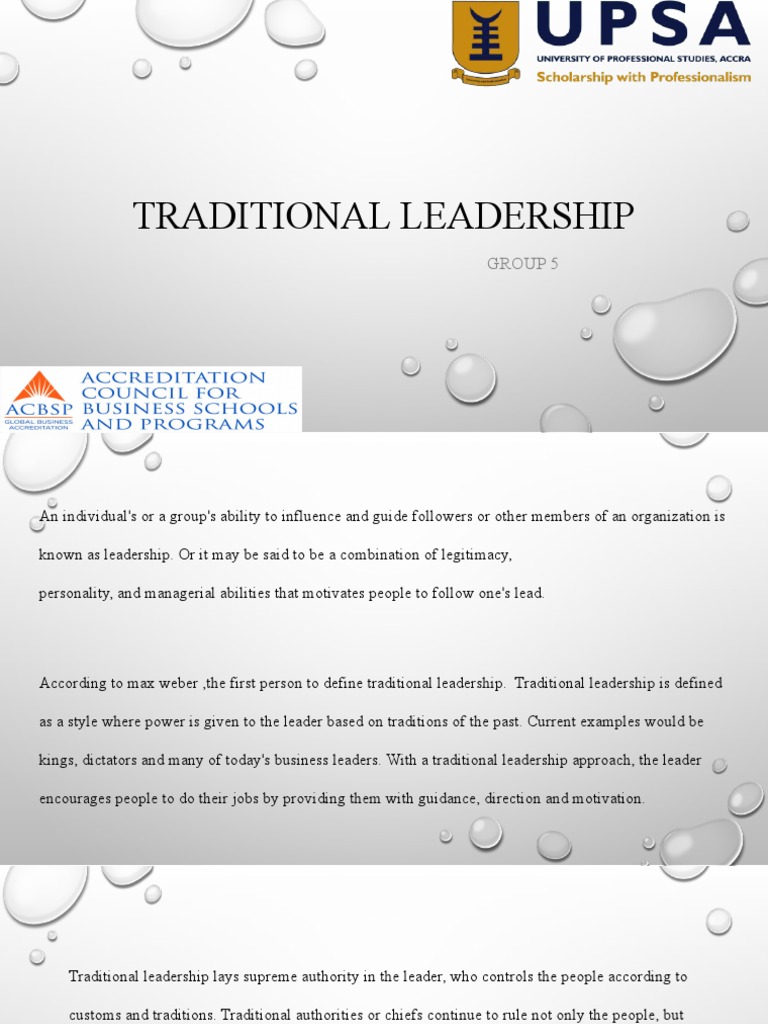 Understanding Traditional Leadership | PDF | Leadership | Mediation