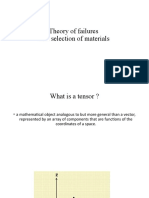 Theory of Failures and Selection of Materials