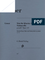 Weber Trio G Minor Op. 63 For Piano, Flute and Violoncello (Henle)