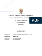 Assignment: National Forensic Sciences University