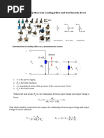 (FL Challenge N1) M Loading Effect and Non-Linearity Error