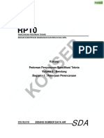 SDA RPT0. Konsep. Pedoman Penyusunan Spesifikasi Teknis Volume II - Bendung Bagian 1 - Pekerjaan Perencanaan