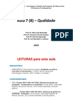 PCC 3231- Aula 7 (ou 8) - Qualidade 2019 slides