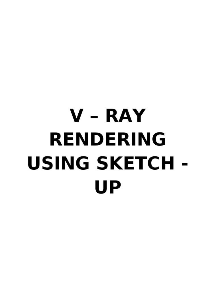 V-Ray Rendering with 3ds Max Setup | PDF | 3 D Computer Graphics ...