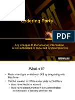 Order Parts in SIS 2011