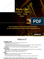 Parts List - Download - Import - Save - Open - Emai 2011