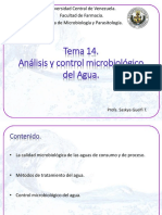Análisis y Control Microbiológico Del Agua