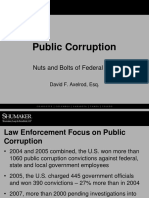 Public Corruption - Nuts and Bolts of Federal Law