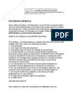 Le Processus de Création Des Entreprises Au Cameroun Fait Intervenir Trois Administrations Ou Institutions À Savoir