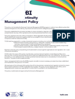 BCM Policy Ensures Business Continuity