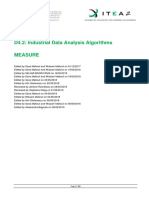 D4.2. MEASURE - Industrial Data Analysis Algorithms