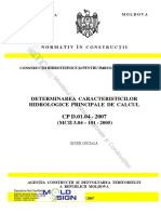 CP_D.01.04-2007 Determinarea Caracteristicilor Hidrologice Principale de Calcul