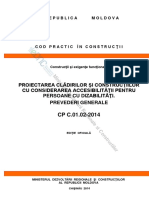 CP_C.01.02-2014 Proiectarea Clădirilor Şi Construcţiilor Cu Considerarea Accesibilităţii Pentru Persoane Cu Dizabilităţi. Prevederi Generale