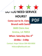 Service Hour Flyer 2021 Brunch With Santa