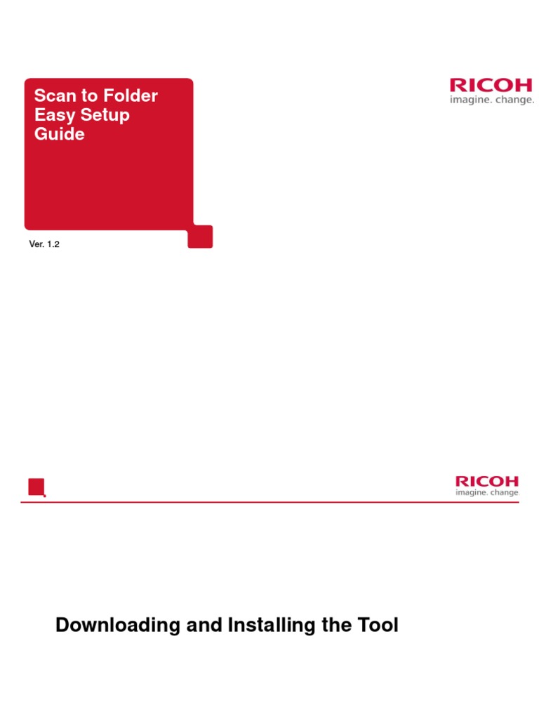 Scan To Folder Easy Setup PDF Transmission Control Protocol Troubleshooting