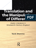 Tarek Shamma - Translation and The Manipulation of Difference - Arabic Literature in Nineteenth-Century England-Routledge (2009)