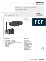 Ficha Tecnica Valvulas Direccionales Con Accionamiento-Manual y Fluidico 4WMM 4WN 4WP Bosch Rexroth