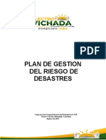 Plan de gestión de riesgos de desastres de ElectroVichada