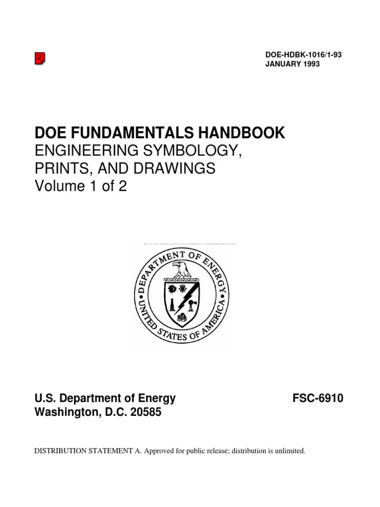 DOE FUNDAMENTALS HANDBOOK Engineering Symbology, Prints, & Drawings