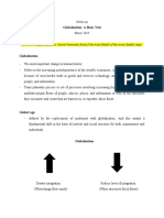 Notes On Globalization A Basic Text (Ritzer 2015)