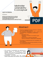 Integrating Stakeholder Theory and Sustainability Accounting (A Conceptual Synthesis)