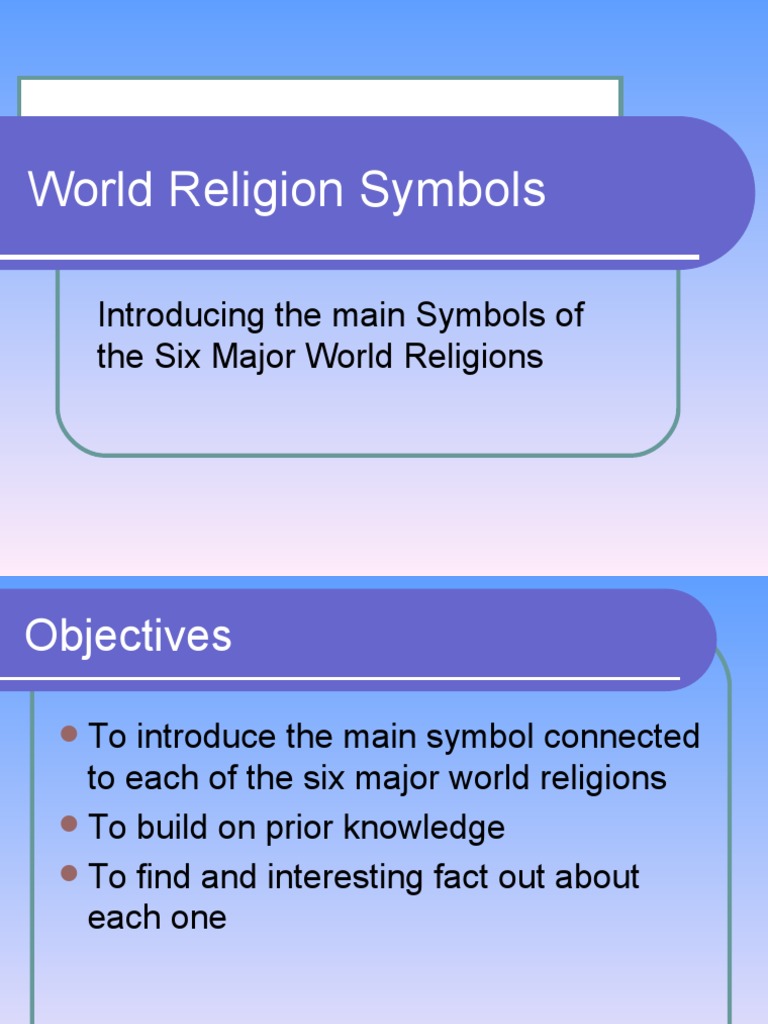 Symbols of Six Major World Religions | PDF | Indian Religions ...