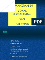 29 Diftong Dan Vokal Berg An Ding