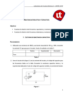 Reactancia inductiva y capacitiva: Laboratorio de circuitos eléctricos II