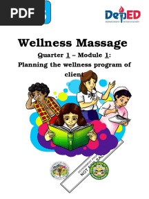 Wellness Massage: Quarter 1 - Module 1: Planning The Wellness Program of Client