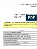 Investigación Aplicada para Bachiller 2021-II: Dra. Carmen Villanueva Ipanaqué