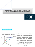 Persamaan Garis Dan Bidang