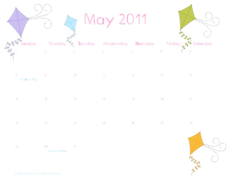 May 2011 Calendar | PDF