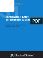 Volum 31 de La Col Leccio D Estudis Social I Immigracio I Estat Del Benestar A Espanya I