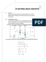 Oscilador Sistema Masa Resorte