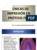 CLASE 8 - TECNICAS DE IMPRESION EN PROTESIS FIJA