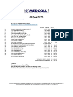 Orçamento de materiais médicos