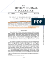 Quarterly Journal of Economics: OHN Onohue AND Teven Evitt